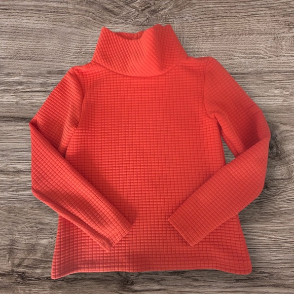 Dudley Stephens Greenpoint Turtleneck Paprika Waffle XS - Picture 3 of 8